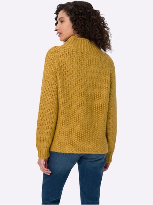 Pull à Col Montant Jolie Structure Tricot - Taille Standard - Helline - Kiabi