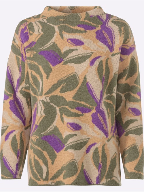 Pull à Col Montant Motif Jacquard Tendance - Taille Standard - Helline - Kiabi Pull à Col Montant Motif Jacquard Tendance - Taille Standard - Helline - Kiabi