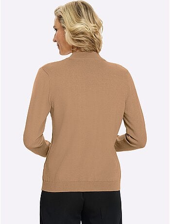 Pull à Col Montant Motif Torsadé Mode - Taille Standard - Moda Vilona