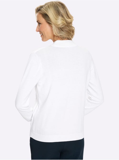 Pull à Col Montant Motif Torsadé Mode - Taille Standard - Moda Vilona - Kiabi