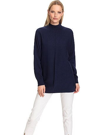 Pull à Col Montant Pur Coton - Taille Standard - helline