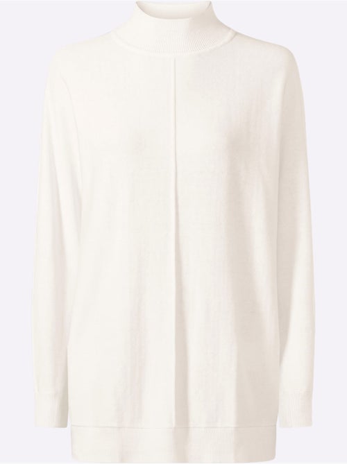 Pull à Col Montant Pur Coton - Taille Standard - helline - Kiabi