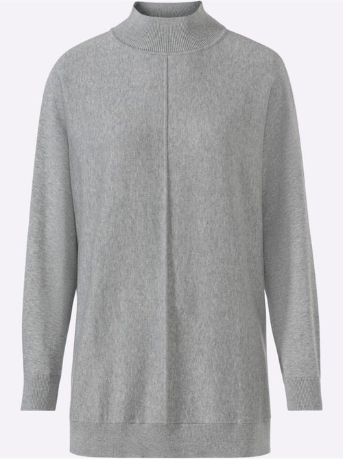 Pull à Col Montant Pur Coton - Taille Standard - helline - Kiabi