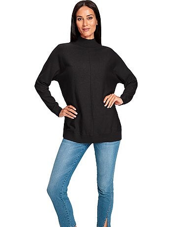 Pull à Col Montant Pur Coton - Taille Standard - helline