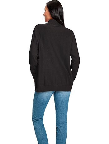 Pull à Col Montant Pur Coton - Taille Standard - helline