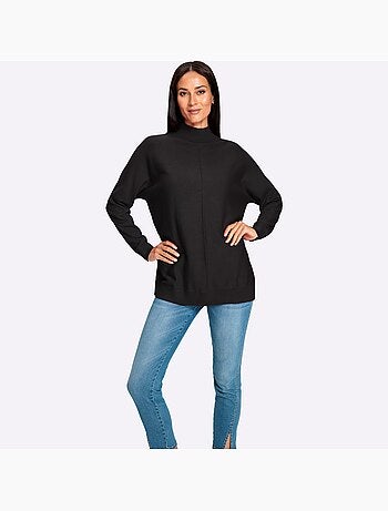 Pull à Col Montant Pur Coton - Taille Standard - Helline