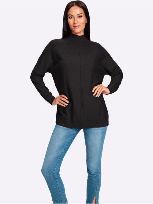 Pull à Col Montant Pur Coton - Taille Standard - helline - Kiabi