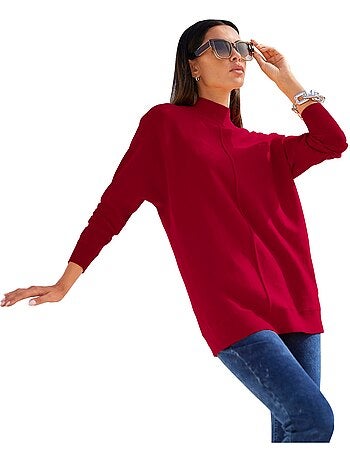 Pull à Col Montant Pur Coton - Taille Standard - helline