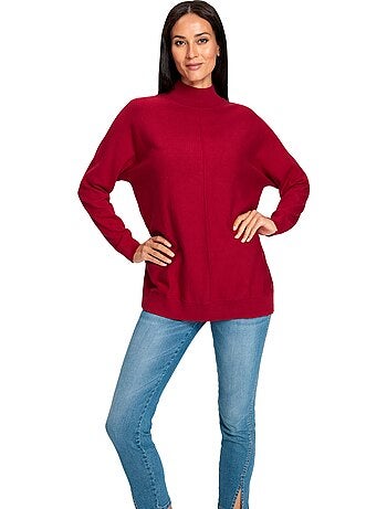 Pull à Col Montant Pur Coton - Taille Standard - helline