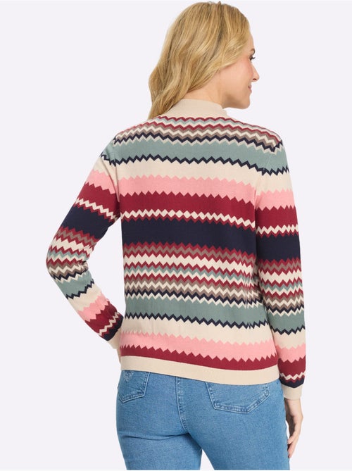 Pull à col montant pur coton - taille standard - moda vilona - Kiabi Pull à col montant pur coton - taille standard - moda vilona - Kiabi
