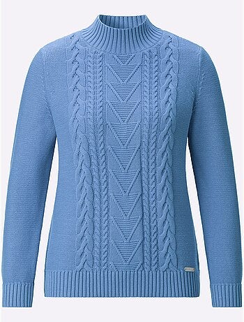 Pull à col montant pur coton - taille standard - witt