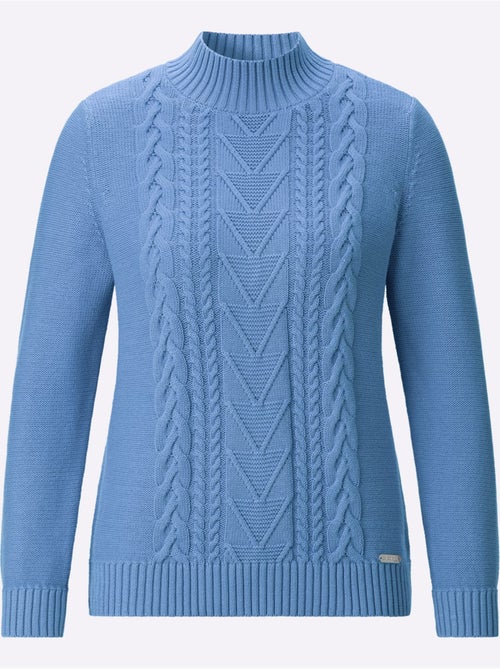 Pull à col montant pur coton - taille standard - witt - Kiabi Pull à col montant pur coton - taille standard - witt - Kiabi