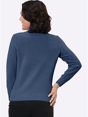 Pull à col montant pur coton - taille standard - witt