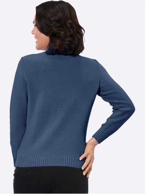 Pull à col montant pur coton - taille standard - witt - Kiabi Pull à col montant pur coton - taille standard - witt - Kiabi