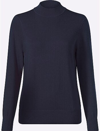 Pull à col montant pur coton - taille standard - witt