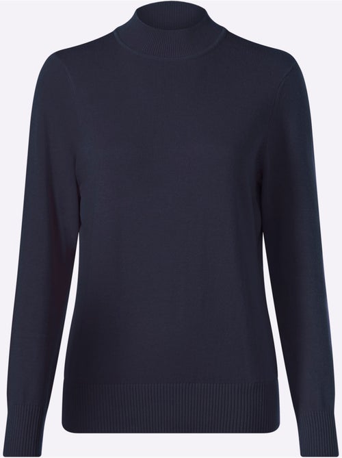 Pull à Col Montant Pur Coton - Taille Standard - Witt - Kiabi