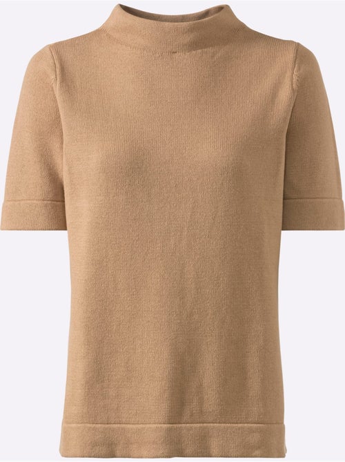 Pull à col montant pur coton - taille standard - witt - Kiabi