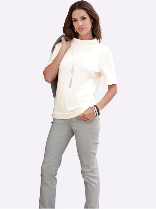Pull à col montant pur coton - taille standard - witt - Kiabi Pull à col montant pur coton - taille standard - witt - Kiabi