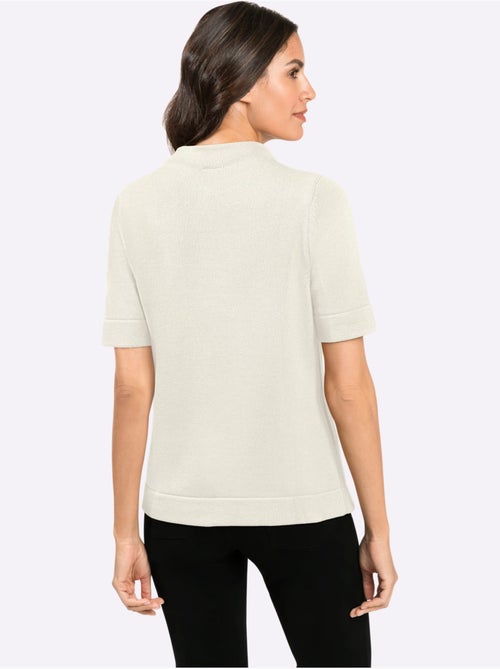 Pull à col montant pur coton - taille standard - witt - Kiabi Pull à col montant pur coton - taille standard - witt - Kiabi