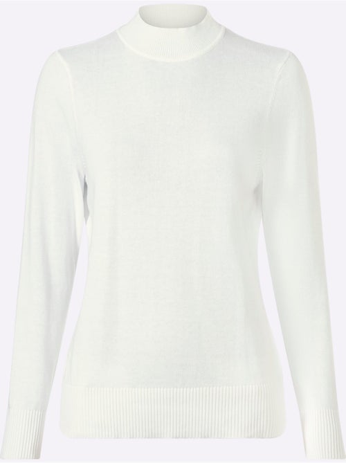 Pull à Col Montant Pur Coton - Taille Standard - Witt - Kiabi Pull à Col Montant Pur Coton - Taille Standard - Witt - Kiabi