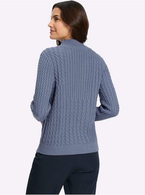 Pull à Col Montant Pur Coton - Taille Standard - Witt - Kiabi