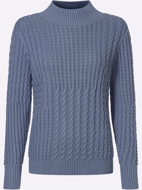Pull à Col Montant Pur Coton - Taille Standard - Witt - Kiabi