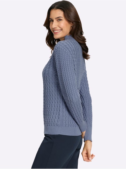 Pull à Col Montant Pur Coton - Taille Standard - Witt - Kiabi
