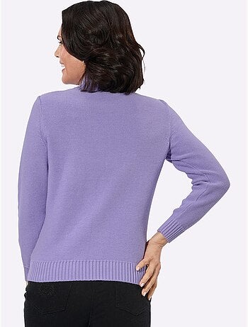 Pull à col montant pur coton - taille standard - witt