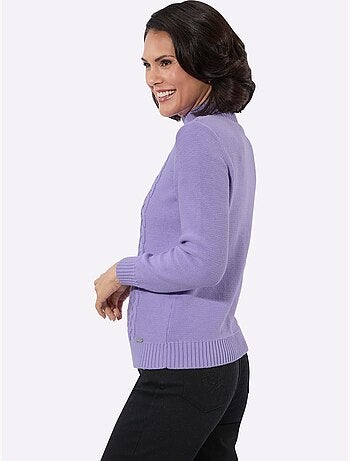 Pull à col montant pur coton - taille standard - witt
