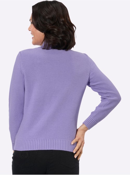 Pull à col montant pur coton - taille standard - witt - Kiabi Pull à col montant pur coton - taille standard - witt - Kiabi