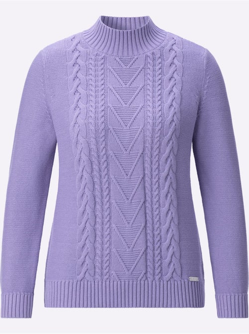Pull à col montant pur coton - taille standard - witt - Kiabi Pull à col montant pur coton - taille standard - witt - Kiabi