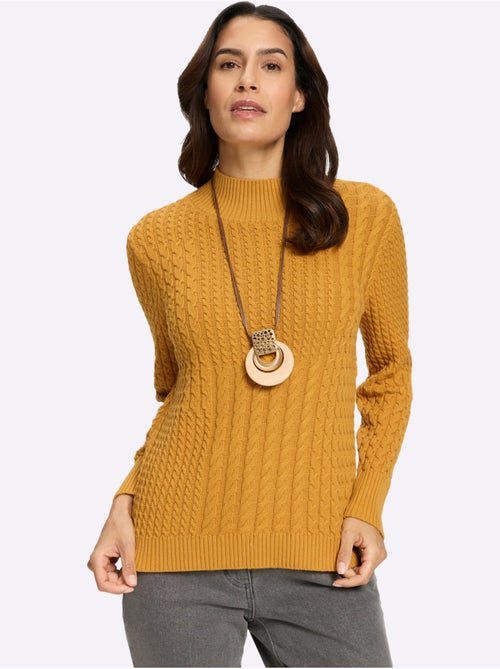 Pull à Col Montant Pur Coton - Taille Standard - Witt - Kiabi