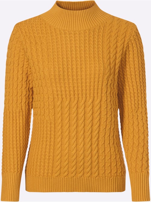 Pull à Col Montant Pur Coton - Taille Standard - Witt - Kiabi