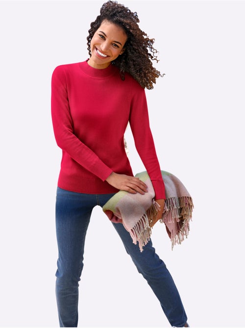 Pull à Col Montant Pur Coton - Taille Standard - Witt - Kiabi Pull à Col Montant Pur Coton - Taille Standard - Witt - Kiabi