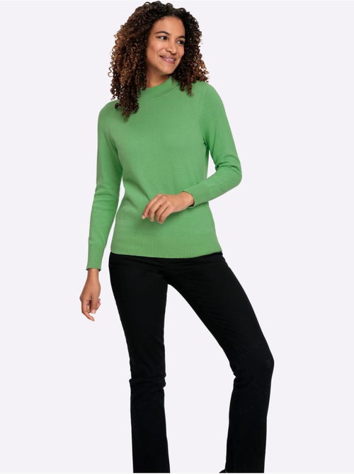 Pull à Col Montant Pur Coton - Taille Standard - Witt - Kiabi