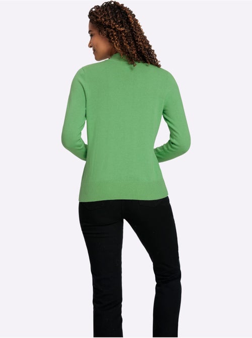 Pull à Col Montant Pur Coton - Taille Standard - Witt - Kiabi