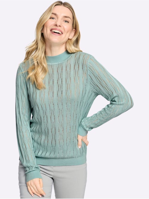 Pull à col montant pure viscose - taille standard - moda vilona - Kiabi Pull à col montant pure viscose - taille standard - moda vilona - Kiabi