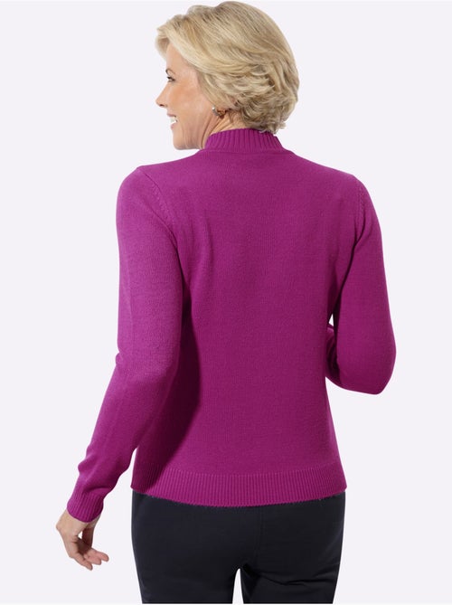 Pull à Col Montant Superbe Broderie Florale - Taille Standard - Witt - Kiabi Pull à Col Montant Superbe Broderie Florale - Taille Standard - Witt - Kiabi