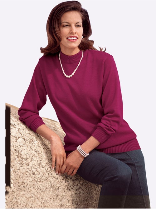 Pull à col montant tricot fin élégant - taille standard - witt - Kiabi Pull à col montant tricot fin élégant - taille standard - witt - Kiabi