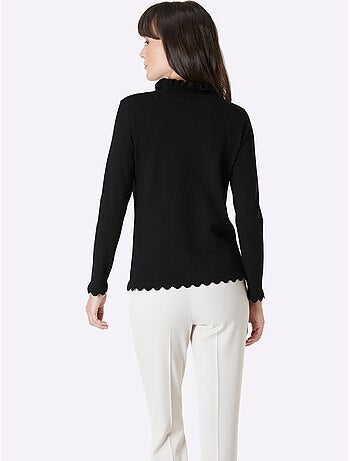 Pull à col montant ultra-doux avec modal - taille standard - helline
