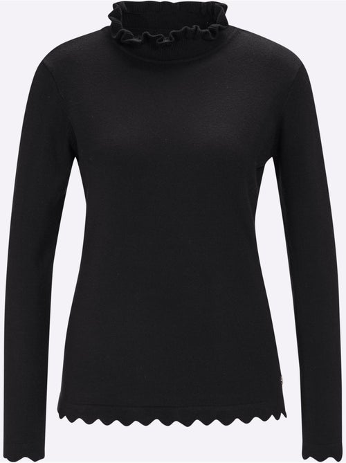 Pull à col montant ultra-doux avec modal - taille standard - helline - Kiabi