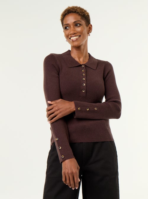 Pull à col polo - Kiabi