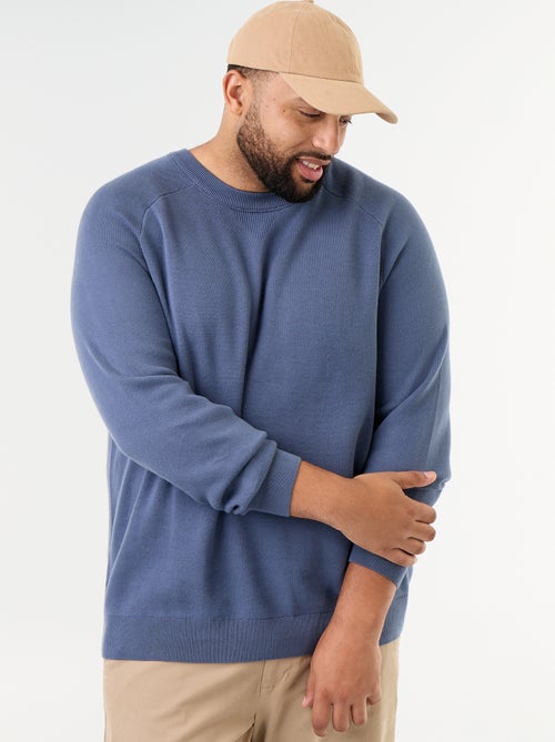 Pull à col rond en grosse jauge - Kiabi
