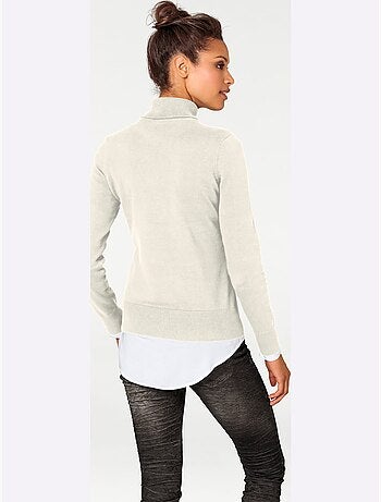 Pull à col roulé - taille standard - helline