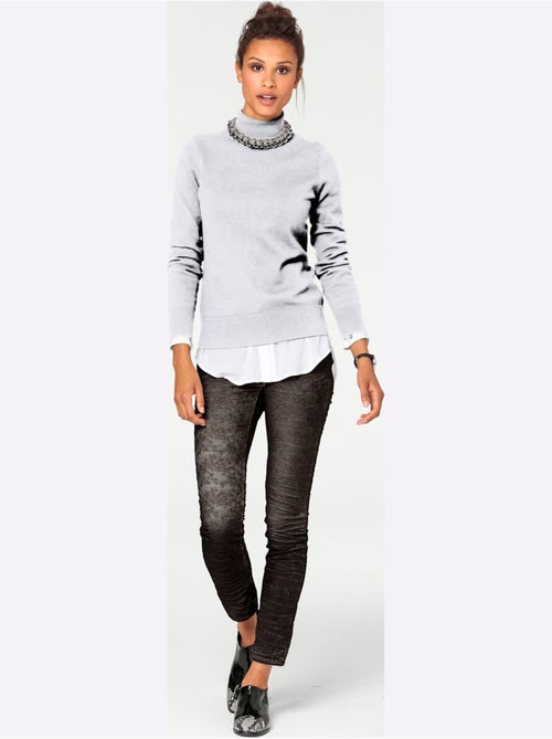 Pull à Col Roulé - Taille Standard - Helline - Kiabi Pull à Col Roulé - Taille Standard - Helline - Kiabi