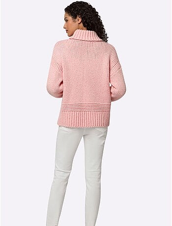 Pull à col roulé 13% laine - taille standard - helline
