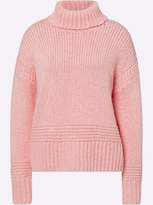 Pull à col roulé 13% laine - taille standard - helline - Kiabi Pull à col roulé 13% laine - taille standard - helline - Kiabi