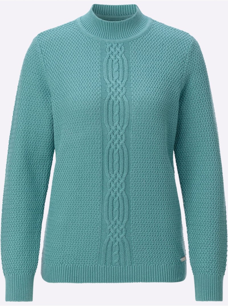 Pull à Col Roulé 50% Coton - Taille Standard - Witt Bleu encre - Kiabi