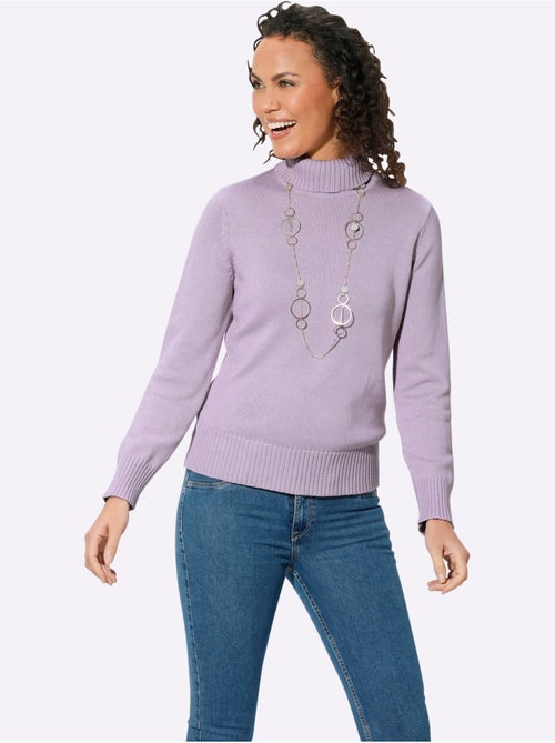 Pull à col roulé 50% coton - taille standard - witt - Kiabi