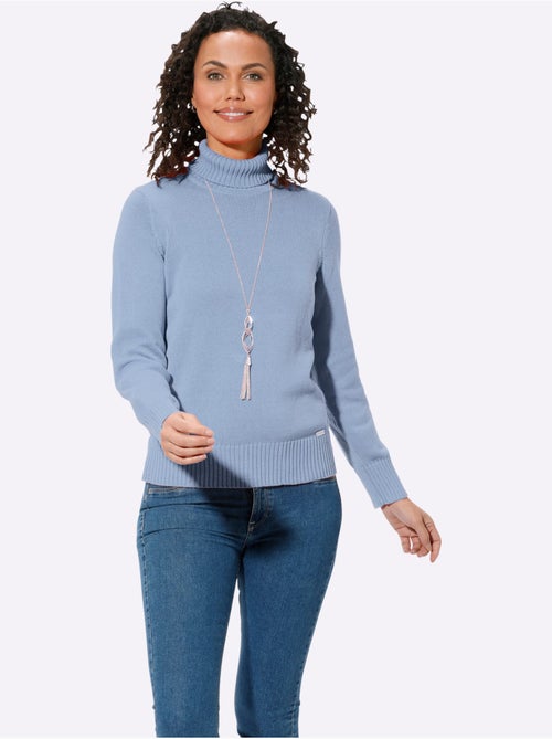 Pull à Col Roulé Avec Coton - Taille Standard - Witt - Kiabi